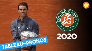 Le Tableau Complet De RolandGarros 2020  Tirage Au Sort amp Pronostics [upl. by Otilopih]