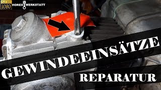 Gewinde Reparatur  Gewinde Reparieren  Gewindeeinsätze montieren  Honda Dax ST50 [upl. by Yzzo]