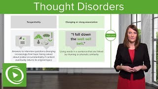 Thought Disorders Different Types amp Diagnoses – Psychiatry  Lecturio [upl. by Ettenad497]