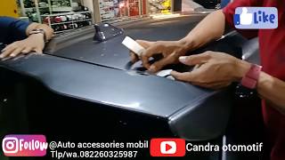 Modifikasi honda all new brio 20182019 Pasang spoiler mugen dan diffuser [upl. by Rajewski]