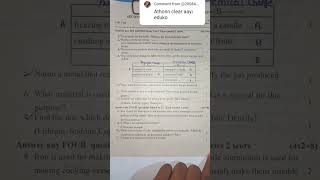 Second Mid Term Exam Chemistry Question Paper Clear Video ❤️🥰 [upl. by Sihtam490]