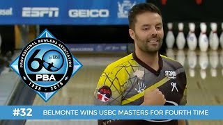 PBA 60th Anniversary Most Memorable Moments 32  Belmonte Wins USBC Masters for Fourth Time [upl. by Auqenet961]