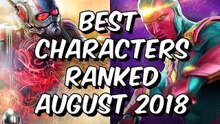 Best Characters Ranked August 2018  Seatins Tier List  Marvel Strike Force [upl. by Golliner516]