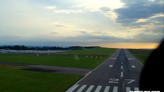 Boeing 737 cockpit landing Bristol airport [upl. by Kate]