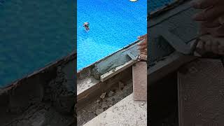 quotEasy steps to fill pool sides with cement and sandquotshorts [upl. by Kimberlee]