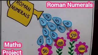 Roman Numerals project  Roman Numerals Working Model  Maths TLM for primary school mathstlm [upl. by Tanberg]