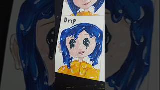 Coraline part 34 💙 coralinemovie coraline art draw timburton coralineylapuertasecreta Viral [upl. by Beulah]