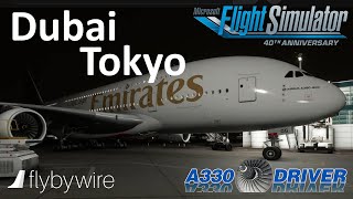 Emirates A380  Dubai  Tokyo Narita  Real Airbus Pilot [upl. by Aldridge488]