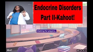 Endocrine Disorders Part II Kahoot [upl. by Omarr]