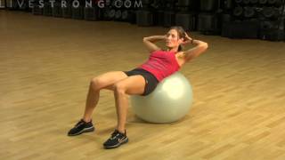 How to Do Abdominal Crunches Using a Balance Ball [upl. by Aihtnic452]