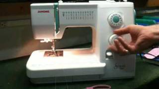 Janome Sewist 500 Sewing Machine  Stretch Stitches [upl. by Cyrano]