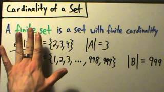 Intermediate Algebra  Cardinality of Sets  Two Examples [upl. by Nnaear419]