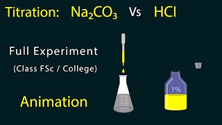 titration of sodium carbonate with HCI  titration of Na2CO3 Vs HCI  FSc Chemistry practical [upl. by Maryn]