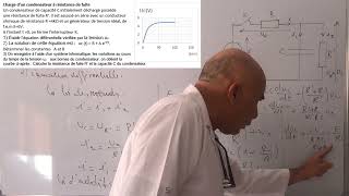 Charge dun condensateur à résistance de fuite [upl. by Aicek]