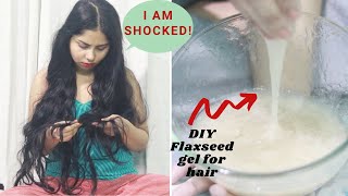 😶 I TRIED FLAXSEED GEL FOR MY HAIR amp I DID NOT EXPECT THIS [upl. by Sarina]