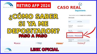 RETIRO DE AFP 2024  ¿Cómo SABER si ya me PAGARON mi RETIRO de AFP [upl. by Eardnoed]