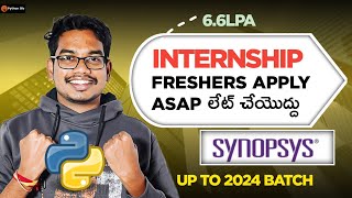 Synopsys Hiring Interns for Freshers [upl. by Bancroft]