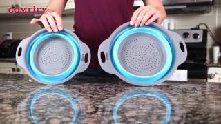 Collapsible Colander Set by Comfify  Easy to use easy to store easy on the eyes [upl. by Gad]