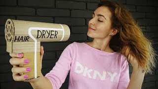 DIY Working Hair Dryer from Cardboard at Home [upl. by Atterrol]