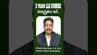 3 years LLB COURSE [upl. by Neevan]