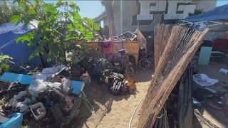 City of San Diego clears massive encampment known as the island under I5 freeway [upl. by Alyek]