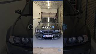 BMW e46 M3 Sound of S54 Cold Start in Garage [upl. by Elauqsap42]