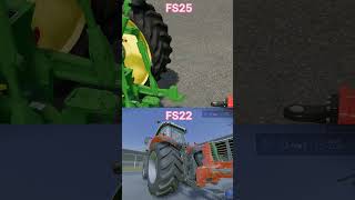 FS22 Vs FS25 farmingsimulator25 farmequipment [upl. by Killian]