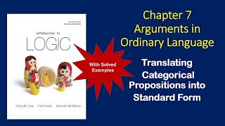 13 Translating Categorical Propositions into Standard Form [upl. by Ghiselin]