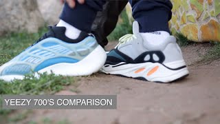 Yeezy 700 V3 and 700 WaveRunner Retail comparison [upl. by Betty]