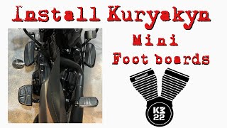 Kuryakyn mini footboard install [upl. by Atiuqes803]