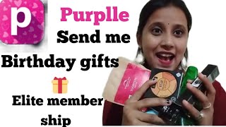 purple send me birthday gift 🎁purple se aise le birthday gift  Elite MemberShip Benefitspurple [upl. by Payton]