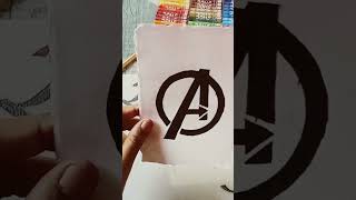 Avenger logo drawing by Rabiya Noor sketch [upl. by Elleon]