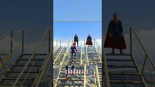 GTA 5 SPIDERMAN VS ALL SUPERHERO 😱 gta5 spiderman shortsvideo shorts [upl. by Maud]