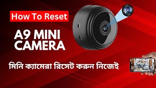 How to reset A9 mini camera [upl. by Ateuqram]