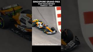 2024 Singapore GP Race Report Highlights Analysis and Results Breakdown [upl. by Aneekahs898]