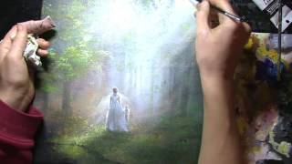 Akaine Kramarik Painting Guidance with Silent Night Music 1216 [upl. by Jenn806]