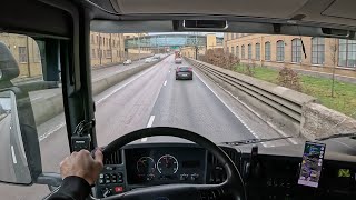 4KPOV driving scania  road 40 through Borås Sweden [upl. by Aliekahs]