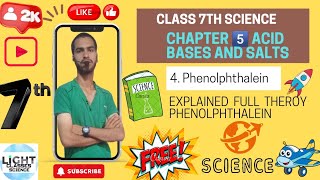 Phenolphthalein  Explained full theroy CLASS 7️⃣th SCIENCE  Chapter 5️⃣ ACID Bases and salts [upl. by Hally146]