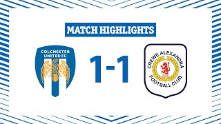 Highlights  Colchester United 11 Crewe Alexandra [upl. by Athey676]