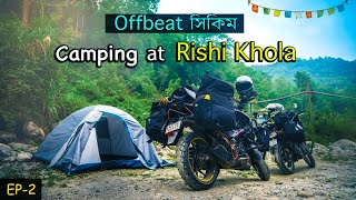 Offbeat Sikkim  Rishikhola Camping  Sillery gaon to Rishikhola by Bike sikkim [upl. by Eirrot]