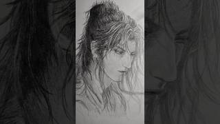 Quick Anime Portrait  Machanical Pencil [upl. by Adnicul]