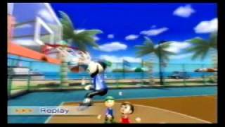 Wii Sports Resort Basketball Dunk [upl. by Yrram674]