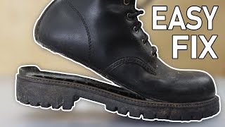 How to Fix a Boot Sole and Shoe Sole [upl. by Rehpretsirhc]