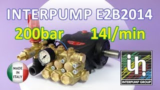 Насос высокого давления InterPump E2B2014 200bar 14 lmin plunger pump ipg evolution [upl. by Allimac218]