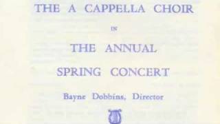 JSU A Cappella Choir Spring 1986 part 3 Bayne Dobbins [upl. by Gertrudis]