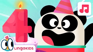 Happy Birthday Song for 4YearOlds 🎂4️⃣🎈 Songs for kids  Lingokids [upl. by Casilde]