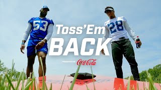 Toss Em Back presented by CocaCola  Shaquille Leonard vs Jonathan Taylor [upl. by Nadler]