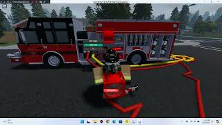 Roblox Maple County The house is setting on fire [upl. by Ginevra]