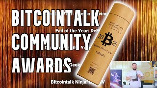 BitcoinTalk Community Awards 2020 [upl. by Roxanne]