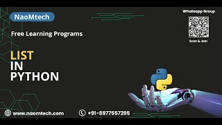 27 Python tutorial For Beginners  List  Programs [upl. by Araihc]